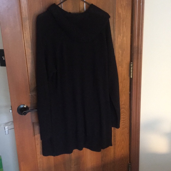 Long, black, cowl neck sweater - Picture 5 of 5